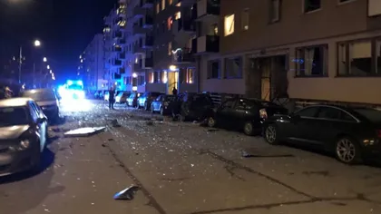 Explozii în două blocuri de locuinţe, la Stockholm: Faţadele s-au prăbuşit, iar geamurile s-au spart