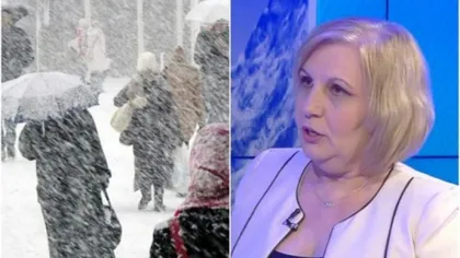 Ciclonul arctic ajunge în România. Elena Mateescu: ”Acolo ninsorile vor fi predominante”