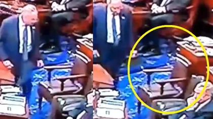 Lider democrat, bântuit în Senat. Se ceartă cu o fantomă care i-a ocupat locul VIDEO