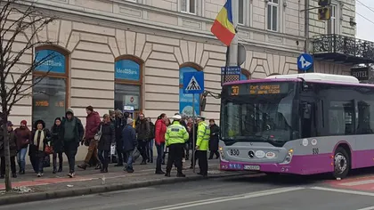 Accident grav la Cluj, o tânără a fost lovită de autobuz pe trecerea de pietoni