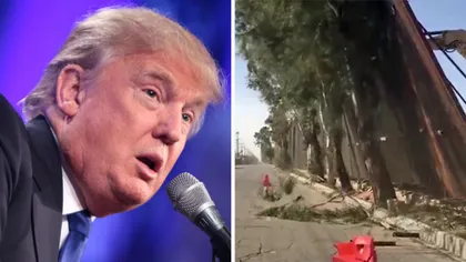 FABULOS Zidul lui Trump de la graniţa cu Mexic este luat de vânt VIDEO