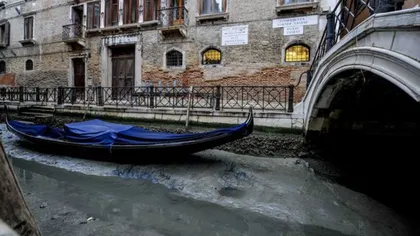 Veneţia a secat! Oraşul plutitor al Italiei, imagini devastatoare! Autorităţile nu pot ajunge la intervenţii