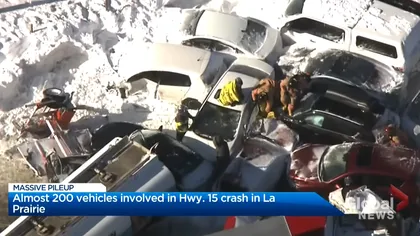 Accident cu 200 de maşini, în Canada. Doi morţi şi zeci de răniţi în urma impactului VIDEO