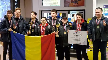 Elevii români au obţinut medalia de aur la Campionatul Internaţional de Robotică din Rusia