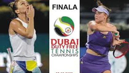 SIMONA HALEP - ELENA RYBAKINA 3-6, 6-3, 7-6. Game, set şi meci pentru Simona în finala de la Dubai