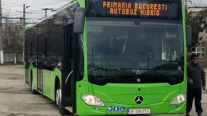 Primul autobuz hibrid Mercedes a ajuns în Bucureşti  FOTO