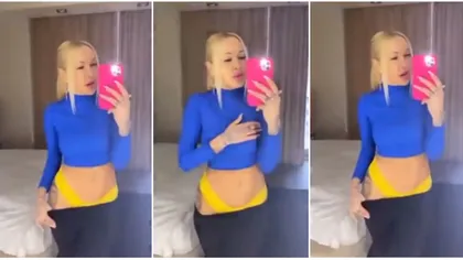 Soţia unui fotbalist celebru riscă PUŞCĂRIA după ce s-a filmat în timp ce se dezbrăca VIDEO