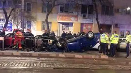 Scandal în plină stradă în Capitală după ce un inspector ANAF a produs un accident rutier