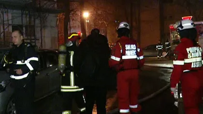 Incendiu în Capitală. Şase persoane au fost intoxicate cu fum şi au avut nevoie de îngrijiri medicale VIDEO