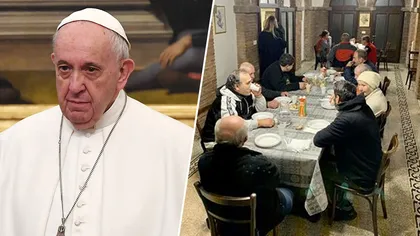 Papa îşi transformă Palatul din Vatican în refugiu pentru oamenii fără adăpost - FOTO
