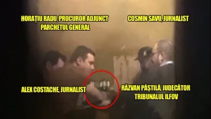 Reacţia magistraţilor în cazul filmuleţului petrecerii dintre jurnalişti şi procurori. 