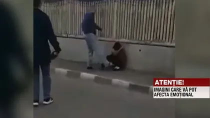 Imagini şocante. Un copil este bătut cu bestialitate de şoferul unei ambulanţe