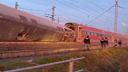 Un tren de mare viteză a deraiat în Italia! Doi oameni au murit.Reacţia MAE