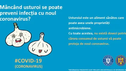 Poate usturoiul să prevină infecţia cu coronavirus? Răspunsul oficial al MAI