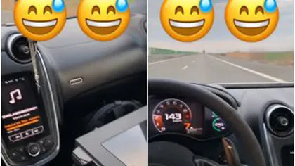 Denis Alibec, GEST INCONŞTIENT. S-a filmat la volan în timp ce gonea pe Autostrada Soarelui VIDEO