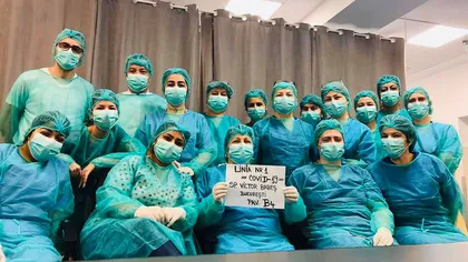 Susţinere cu aplauze şi urale pentru medicii şi asistentele care luptă contra CORONAVIRUSULUI în spitale VIDEO