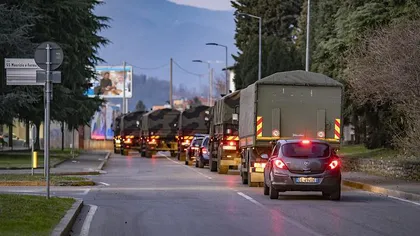 Camioanele morţii în Italia. Oraşul Bergamo nu mai face faţă victimelor coronavirusului VIDEO ŞOCANT