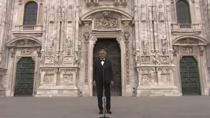 Concertul tenorului Andrea Bocelli, la Domul din Milano, a stârnit lacrimile a milioane de oameni