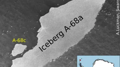 Imagini din satelit. O bucată imensă de gheaţă s-a desprins din cel mai mare icerberg din lume