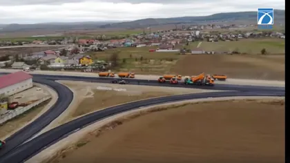 Prima autostradă din Moldova prinde contur. Imagini surprinse din dronă