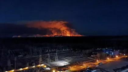 Incendiile de pădure de la Cernobîl eliberează cantităţi imense de radiaţie, iar vântul le împinge spre Europa