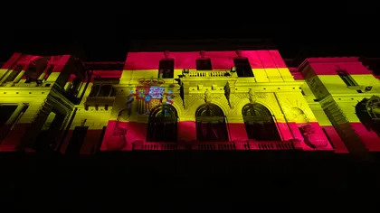 Palatul Cotroceni, iluminat în culorile Spaniei. Mesajul de solidaritate al preşedintelui Klaus Iohannis