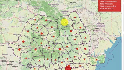 Harta cazurilor de coronavirus din fiecare judeţ. Suceava şi Bucureşti, cele mai afectate