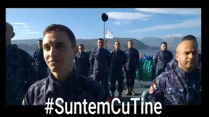 Marinarii militari români s-au oprit din misiunea NATO şi au transmis un mesaj pentru toţi cei de acasă afectaţi de coronavirus VIDEO