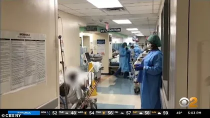 Situaţie dramatică în spitalele din New York. Medicii imploră să primească ventilatoare şi pacienţii sunt trataţi pe holuri VIDEO