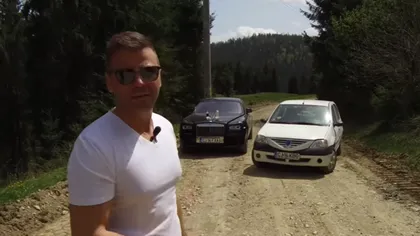 Ce maşină e mai confortabilă pe drum forestier, Dacia sau Rolls Royce? Un milionar clujean face testul VIDEO