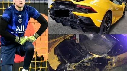 ACCIDENT HORROR provocat de un fotbalist de top. A praf un Lamborghini de 250.000 DE EURO