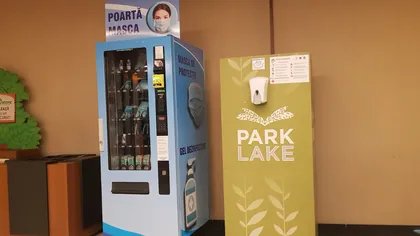 Primele automate de unde poţi cumpăra măşti de protecţie şi gel dezinfectant, instalate în Bucureşti