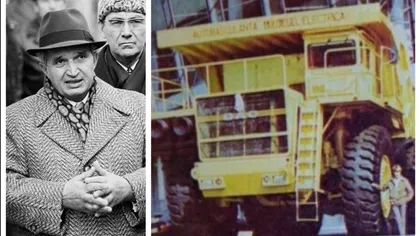 Supercamionul ELECTRIC al lui Ceauşescu! Basculanta DAC 120 transporta 120 t cu 55 Km pe oră! Roţile aveau un diametru de 3,2 metri