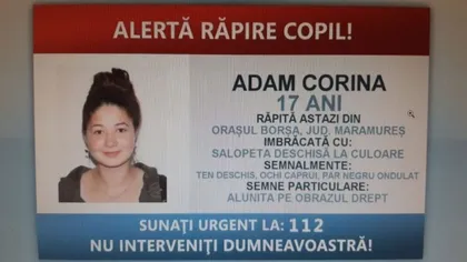 Adolescenta răpită din centrul oraşului Borşa a fost găsită în Arad