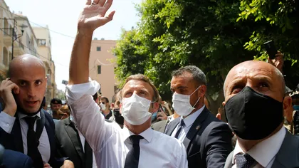 Emmanuel Macron a fost întâmpinat ca un salvator de libanezi: 