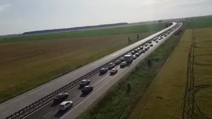 Carambol cu şapte maşini pe Autostrada Soarelui. Trafic aglomerat pe A2 şi Valea Prahovei