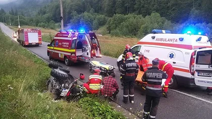 Accident grav în Prahova. Doi tineri s-au răsturnat cu ATV-ul