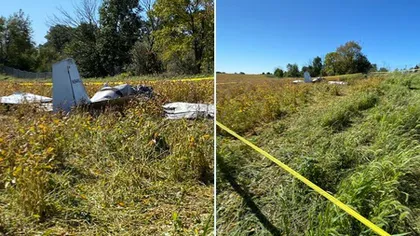 FOTO Un avion de mici dimensiuni s-a prăbuşit în Ottawa. Două persoane au murit