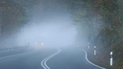Cod GALBEN de ceață în România. Vizibilitatea scade sub 50 de metri