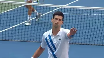 Novak Djokovic, descalificat de la US Open după ce a lovit cu mingea un arbitru VIDEO