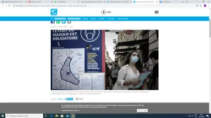 CORONAVIRUS. Franţa se apropie de o jumătate de milion de infectaţi. A raportat din nou peste 13.000 de cazuri în 24 de ore