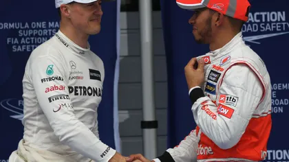 Formula 1: Lewis Hamilton l-a bătut pe Michael Schumacher