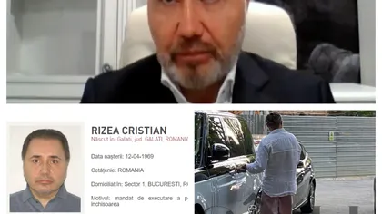 Umilinţă pentru Poliţie. Cristian Rizea, fugar căutat internaţional, în direct la un post TV, al cărui director se recomandă