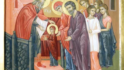 Calendar ortodox 21 noiembrie 2020. Intrarea în Biserică a Maicii Domnului, sărbătoare cu cruce roşie. Ziua în care rugăciunile înălţate către Maica Preasfântă sunt ascultate