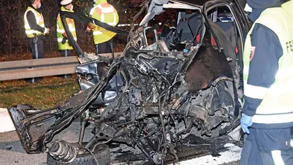 Doi români morţi într-un accident înfiorător în Germania. Şoferul a condus cu viteză pe contrasens, pe o autostradă