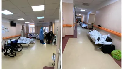 Imagini dramatice la Institutul Balș din Capitală: Pacienții se luptă pentru viața lor și primesc oxigen pe holurile spitalului