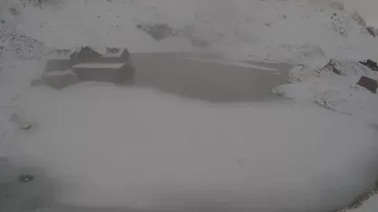 Peisaj de basm la Bâlea Lac. Ninge ca-n poveşti în România VIDEO