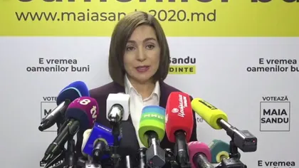 Maia Sandu, prima declaraţie după câştigarea alegerilor. 