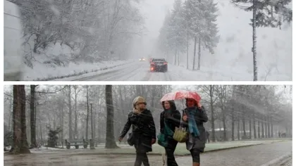 PROGNOZA METEO. Val de aer polar peste România. Se anunţă ninsoare inclusiv la Bucureşti