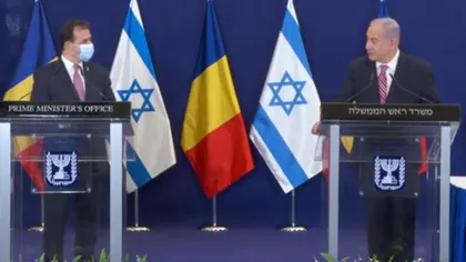 Ludovic Orban, la întâlnirea cu Benjamin Netanyahu. 